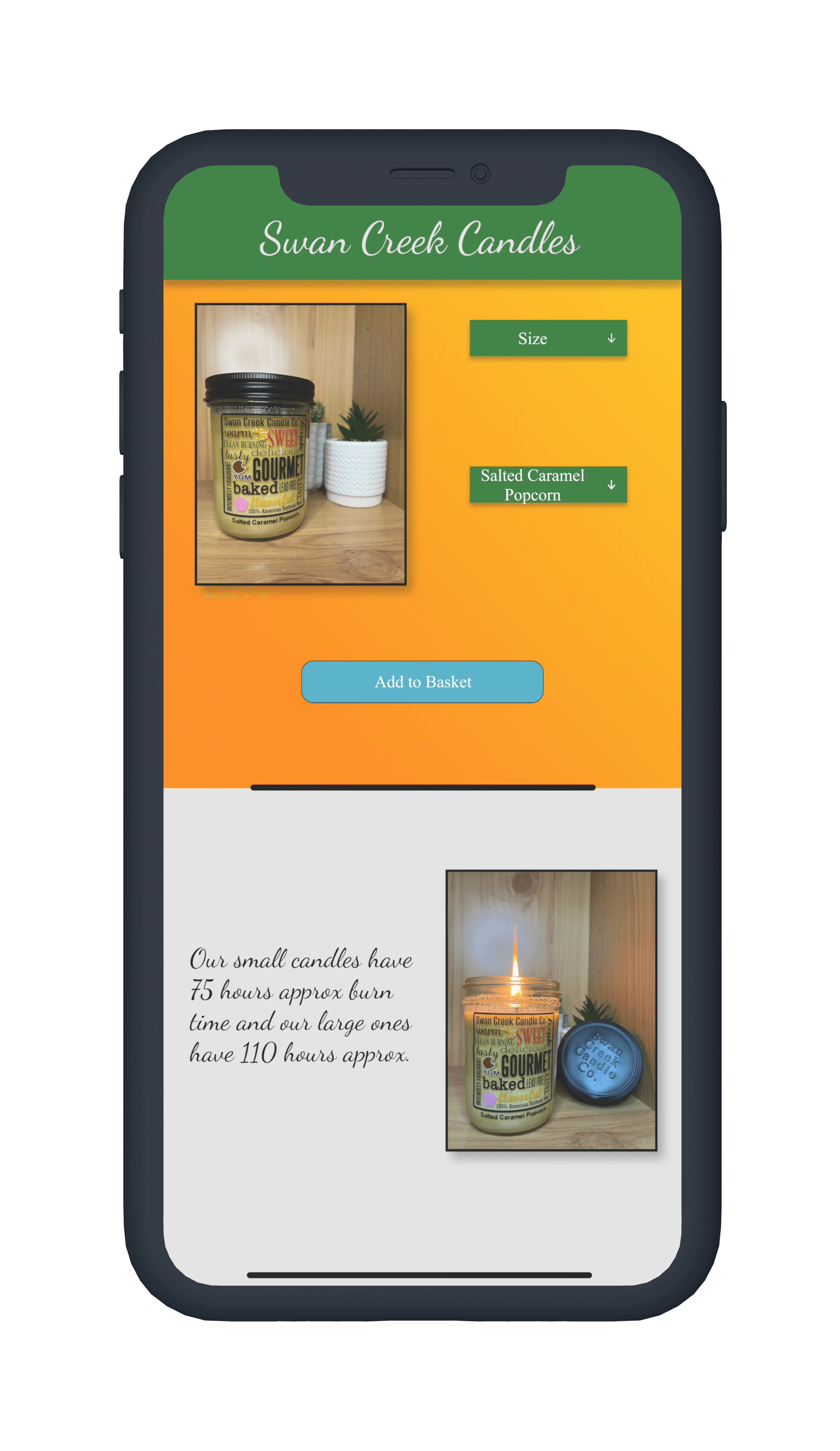 A phone mockup showing a screenshot from the inanimate object project