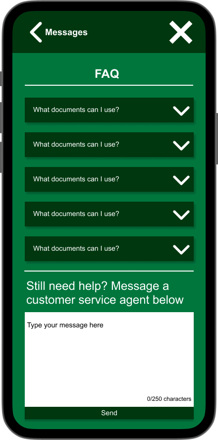 A phone model showing the screenshot of the mockup on it